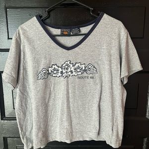 Route 66 large crop top